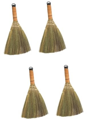 COLLBATH 4 Pz scopa per la domestica animale domestico balais fan pulizie casa pulizie domestiche tastiera mini costume bambino scopa per pulire strumento scopa da camera cannuccia