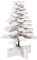 vidaXL Weihnachtsbaum, Tannenbaum Holz zum Schmücken, Christbaum Holzbaum DIY Weihnachten Dekoration, Dekobaum Weihnachtsdeko, Weiß 60cm Massivholz Kiefer