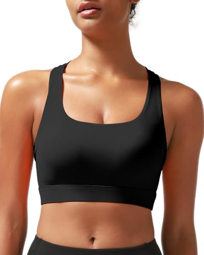 Running Girl Women's High Impact Molded Cup Sports Bra with Sewn in Pads Padded Bra (Pack of 1)