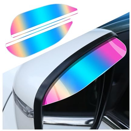 JNNJ Auto Seitenspiegel Regenschutz Rückspiegel Regenschutz Seitenspiegel Sonnenblende, Universal Auto Rückspiegel Regens Sonnenblende Augenbraue, Auto Seite Außenspiegel Regenschutz Abdeckung