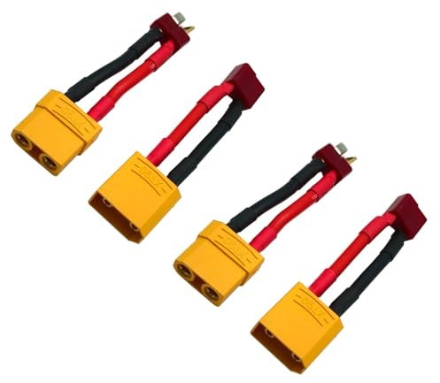 2 Paar XT90 auf Deans T-Stecker RC Männlich Buchse Adapter für RC Auto Flugzeug Lipo Batterie ESC