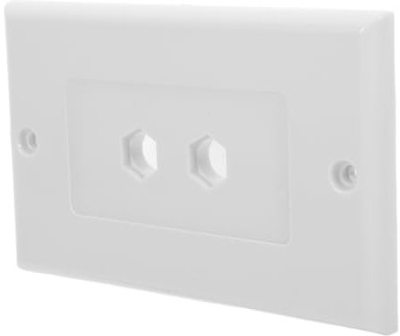 Yardenfun Banana Plugs Compatible Speaker Wall Plate Easy Install Wall Outlet for Subwoofer Audio System