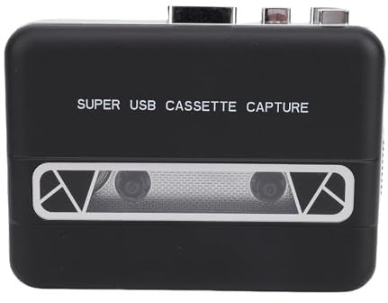 Garsent Kassette Tape Player, Tragbarer Kassettenrekorder -Player mit Integriertem Lautsprecher und 3,5 -mm -Kopfhörerbuchse, Kleine Kassette Zum MP3 -Konverter für den Laptop -PC -CD