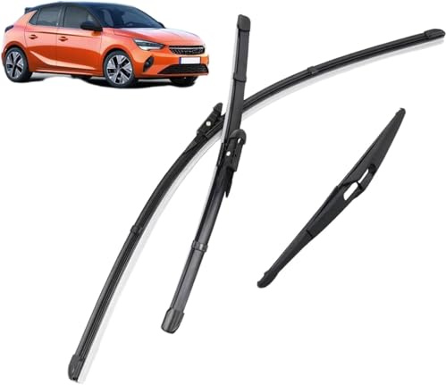 WEIQQI Scheibenwischer Heckwischer Vorne für Opel Corsa E 2015-2018, Wischer Scheibenwischerblätter Set für Frontscheibe Wischerblätter