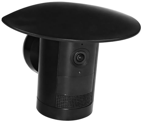 Sun Rain Shade Cover for Ring Outdoor Cam Plus, Black | No drilling, camera shield protective case for resistant UV, weather-resistant rain cover, easy installation