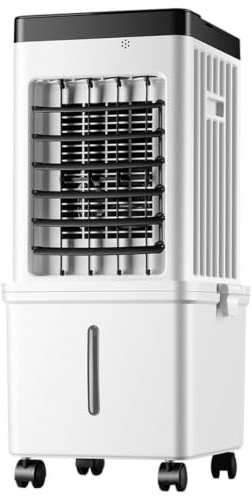 Condizionatore Portatile Senza Tubo Esterno 2-8h Timer Tragbar 10l WasserküHlung Flusso d'Aria Regolabile, Alette Orientabili, 3 Livelli di velocità per Camera da Letto E Studio,B