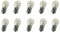 CARALL 10 Pezzi Lampadine Alogene PY21W BAU15S 12V 21W, Ricambi Lampade 12V Per Auto e Moto