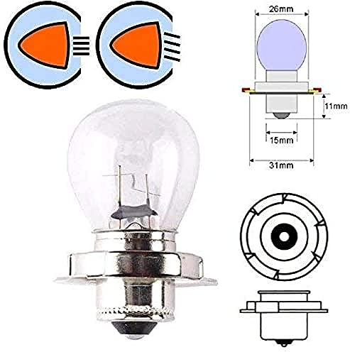 cyclingcolors 6V 15W P26S glühbirne glühlampe motorrad moped roller mofa mokick scheinwerfer