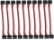 Boladge 10 Stücke 10CM 3 polig Männlich auf Männlich JR Stecker Servo Adapter Verlängerungs Kabel für RC Quadcopter (10CM)