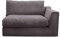 CAVADORE Sofa-Modul Fionamit Armteil rechts / individuell kombinierbar als Ecksofa, Big Sofa oder Wohnlandschaft / 138 x 90 x 112 / Webstoff grau