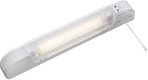 Knightsbridge LED Shaver Light with Dual Voltage Socket, Polycarbonate, 6 W, White, SLIGHT2