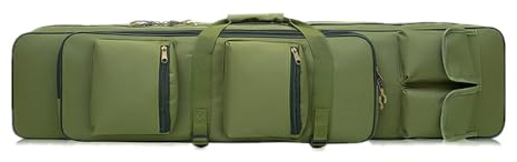TentHome Angeltaschen Rutentaschen 3 Kammern Rutenfutteral Angelkoffer Angelrutentasche 3 Fächer Rollen Fishing Rod Tasche 120cm Grün