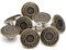 Jeansknöpfe, Messing, 17 mm, 12 Stück