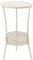vidaXL Bistrotisch mit Korb, Vintage-Stil, exquisite Dekoration, Zuhause, Wohnzimmer, Kneipe, Beistelltisch, rund, Metall, 39,9 cm, Weiß