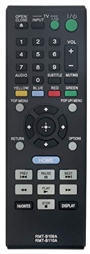 VINABTY RMT-B109A RMT-B110A Telecomando di ricambio per Sony Blu-Ray BDP-S580 BDP-S480 BDP-S280 BDP-S380 BDP-BX58 BDP-BX38 BDPBX58 BDPBX38 BDP-S483 BDP-S580WM BDP-S580/WM RMTB109A RMTB110A DVD Player