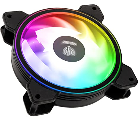 Umbra RGB PWM Ventilateur Boitier, 12cm Taille, Noir