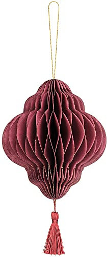 Weihnachtskugel Laterne aus Papier 12x15cm