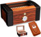 HMTE Humidor, tragbarer Humidor Zigarrenkiste mit Zigarrenzubehör Reisehumidor aus Zedernholz mit digitalem Hygrometer und Zigarrenbefeuchter Raucher Vatertagsgeschenke,A (A)