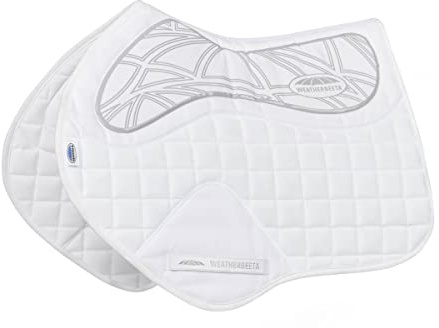 WeatherBeeta Ultra Grip Jump Saddle Pad, White, Full