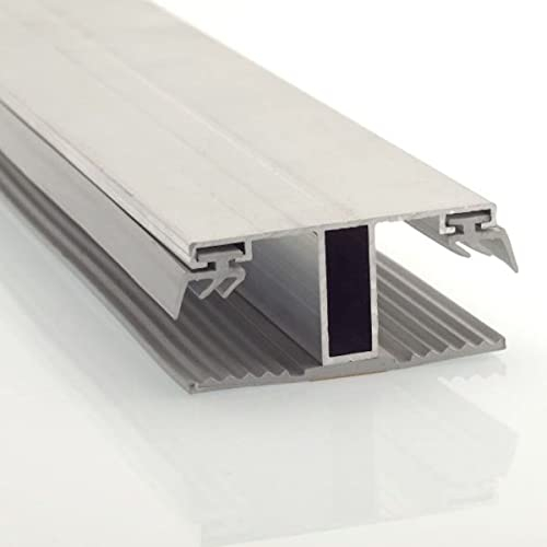 Löffert® Verbindungsprofil Alu/Gummi | 4000 mm | Aluminium-Profile & Zubehör für 16mm Stegplatten Polycarbonat HKP