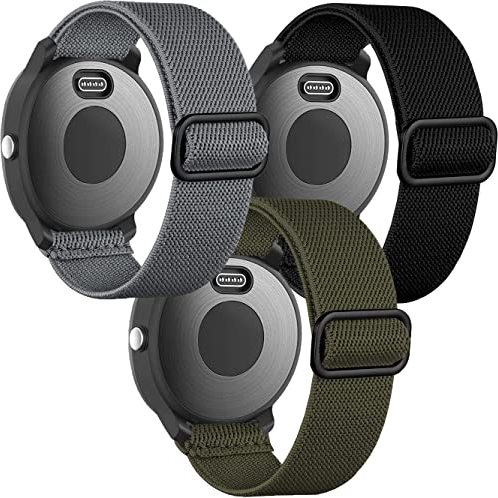 Elastisches Armband for Garmin Vivoactive 6 5 3, Garmin Forerunner 165/55/245/645 Music Armband, 20mm Nylon Sport Armband for Venu/Sq/Sq 2