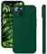 ELEVAVIDA Handyhülle für iPhone 14 grün matt mit Kameraschutz - stoßfeste, Kratzfeste Schutzhülle für Apple iPhone 14 Slim case - Anti-Fingerabdruck