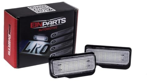 EinParts Kennzeichenbeleuchtung EP114 Canbus 6000K Kalt Weiß für W211 4D/5D W203 5D W219 4D R171 2D 2 Stücke