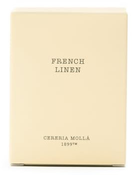 MOLLA 1899 Duftkerze Mini French Linen | Duftkerzen mit 1 Docht | 20 Stunden Brenndauer | Kerze mit natürlichen Düften | recycelbare Verpackungen | handgefertigte Kerze