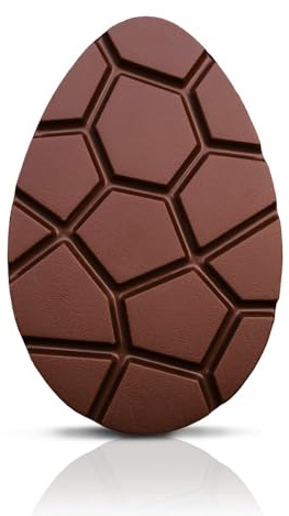 Pralinenbote – Zartbitter Osterei-Schokolade - Das Geschenk zu Ostern für Ihre Liebsten, Ostereier aus Schokolade, 95 g, 13,5 cm groß, (Zartbitter Osterei, 1 x Schoko-Tafel)