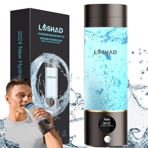 Wasserstoff-Wasserflasche, Wasserstoff-Wasserflaschengenerator, 2024 neueste SPE/PEM-Technologie, Hydrohealth Hydropure Water Maker Flasche, gesunde beste Hydration Wasserstoff Wasserflasche