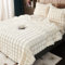 GKXLH Kuscheldecke Flauschig Decke - Weiche Plüsch Kuscheldecke Weiß, Fuzzy Kuschelig Decke Bettdecken, 1200GSM Kaninchen Kunstfell Leichte Decken Warme Flauschige Decke für Couch Bett Sofa (230x250)