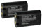 vhbw 2X Akku Ersatz für Dymo W002856, 1759398, S0895840 für Drucker Kopierer Scanner Etiketten-Drucker (1600 mAh, 7,4 V, Li-Ion)