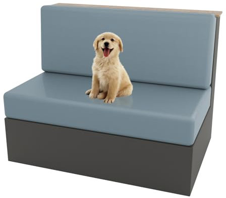 XHDZSW Wohnmobil Esstischkissenbezüge, Bezüge Für Wohnwagen Sitzgruppe, Wohnmobil-Esszimmer-Kissenbezüge, Dehnbar, PU-Leder Ersatz-Couchkissen-Schonbezüge (Blau)