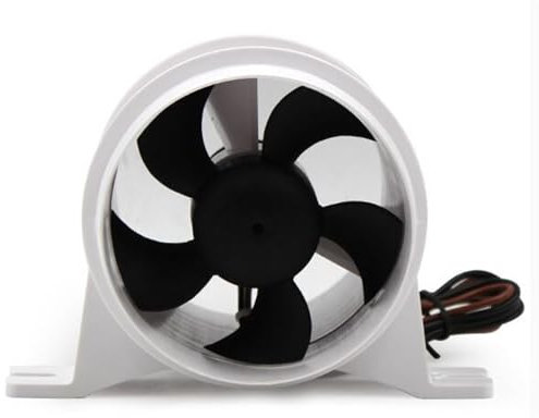 JOVERI 3inch 4inch Inline Air Blower 12V 24V DC RV Vent Boat Bilge Ventilation Fan 75mm 100mm Mute Strong Ventilation Fan(24V 75mm)