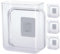 Lurrose 3 Sätze Für Fernbedienung Über Groß Aufbewahrungsdose Storage Boxes Handyhalterung Telefonhalterung An Der Wand Plastik Transparent 4 Stück * 3