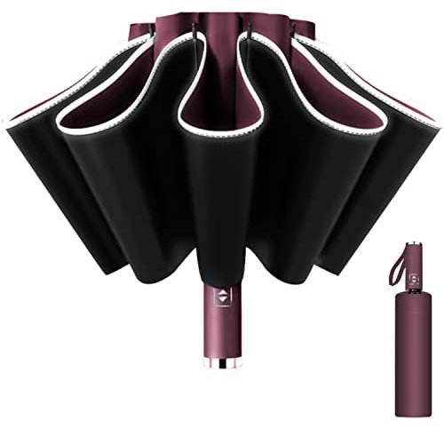 XTRDGHUG Mini Regenschirm, Für BMW X1 X3 X4 X5 X6 1/3/4/5/6/7 F25 F10 E83 E84 E70 E87 E90 E92 320I F11 F20 F15 F16 F30, Klein, kompakt, leicht, stark, Winddicht und sturmfest,F