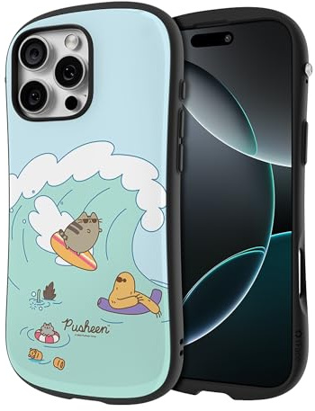 iFace Pusheen Die Katze First Class MagSynq Hülle für iPhone 16 Pro Max [Kompatibel mit MagSafe] – Niedlich, stoßfest, zweilagig (Hartschale + Stoßfänger), schützendes ästhetisches Magnetdesign –