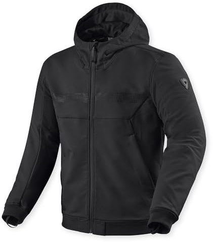 REV'IT! Revit Parabolica 2 Motorrad Zip Hoody, schwarz, L