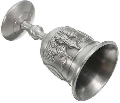 GALPADAus Metall Mittelalterlicher Für Tischdekoration Mit Detaillierten Schnitzereien Handwerklicher Becher Für Zuhause Und Büro