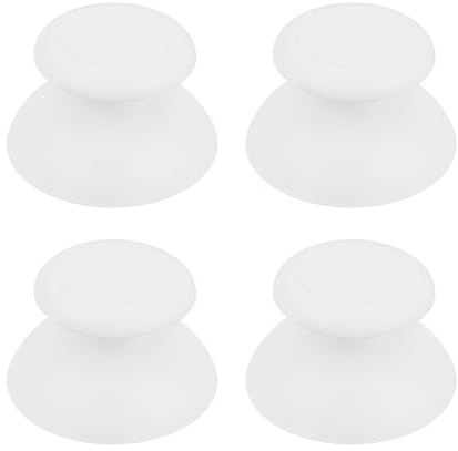 VGOL 4 Stück Analoge Ersatz-Thumbsticks Kompatibel mit Nintendo Wii U Gamepad-Controller (weiß).