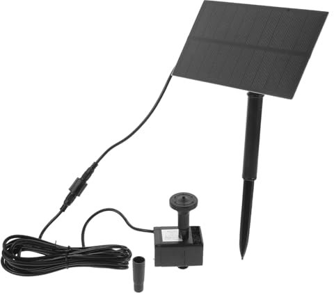 Toyvian Bomba De Fuente Solar con Panel Independiente para Jardín y Estanque Resistente Fácil Instalación Modos Ajustables para Exterior y Paisaje Acuático