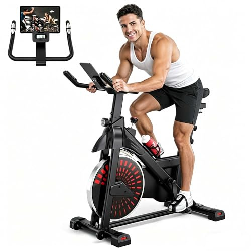 2025New Dripex Exercise Bikes for Home Use Spin Bike Stationary Indoor Bike for Heavy People Exercise Equipment for Home Gym Cycling Equipment for Fitness Workout Cardio Training