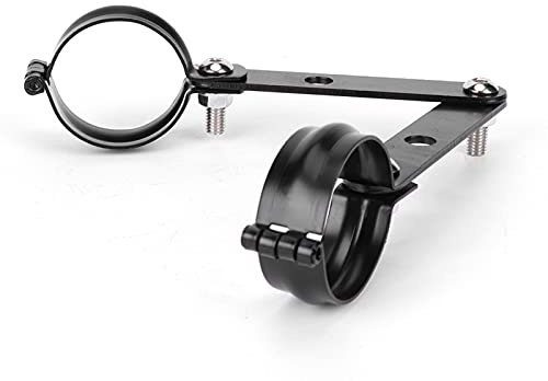 BOROCO Motorcycle Headlight Mounting Bracket, Black Universal CNC Aluminum Fork Headlight Mount Clamp 51-60mm for Motorbike Cafe Racer Cruiser