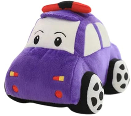 Générique Cartoon-Auto-Spielzeug – weiche Plüschtiere, 23 cm, niedliches Cartoon-Modell, weiches Dekor, Fahrzeug mit Design