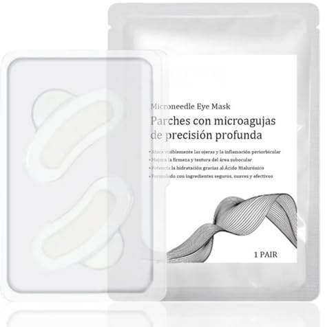 1 Paar,Microneedling Augenpads,Microneedle Eye Patches,Anti Falten Microneedling Patches Zur Augenringe Entfernen,Eye Patch gegen Feine Linien,Tiefen Augenpflege,Mindern Falten