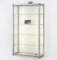 MHN Wandvitrine T 19 x B 51,5 x H 88 cm - Sammler Hängevitrine abschließbar - kleine Glas-Vitrine Wand hängend CPR - graue Holzrückwand - ohne Beleuchtung