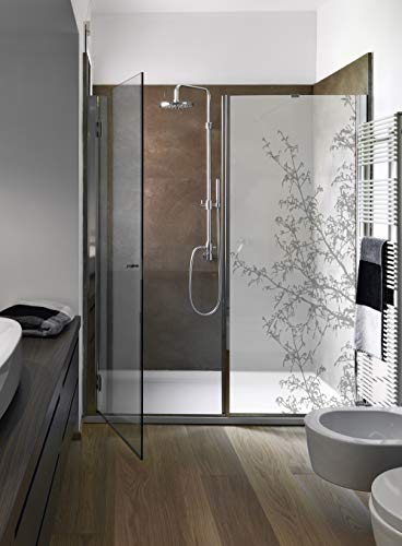 Plage Aufkleber für die Dusche, Baldachin, Grau, 80 x 200 cm, Grau