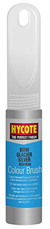 Hycote Brush and Scratch Repair Nib Touch Up Paint, BMW Glacier Silver Metallic, 12.5 ml