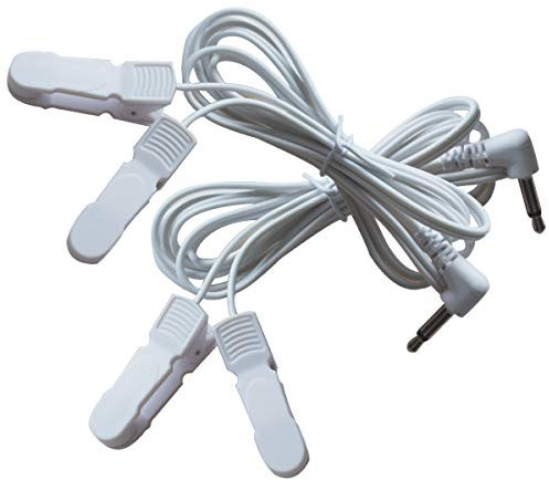 JTKENS 10pcs 3.5mm Electrode Lead Wires Plug Ear Clip, Ear Clamp Electrode Wires For TENS Therapy Machine Tens Unit Cables Replacement