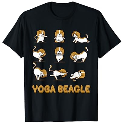 Beagle Yoga Shirt Beagle Yoga Pose Meditation T-Shirt